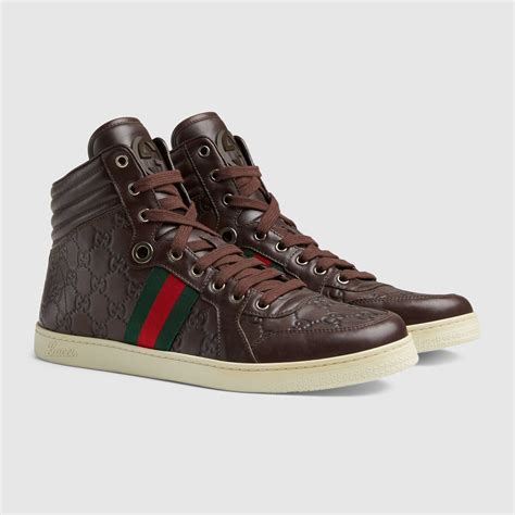 mens gucci brown leather shoes|gucci men's shoes clearance.